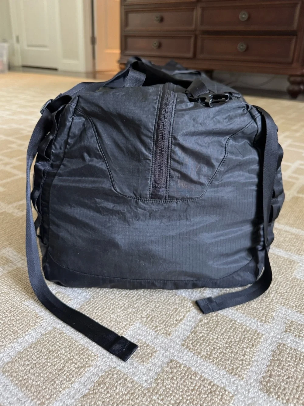 Patagonia Ultralight Black Hole Duffel Bag Backpack Black Packable Travel 30L
